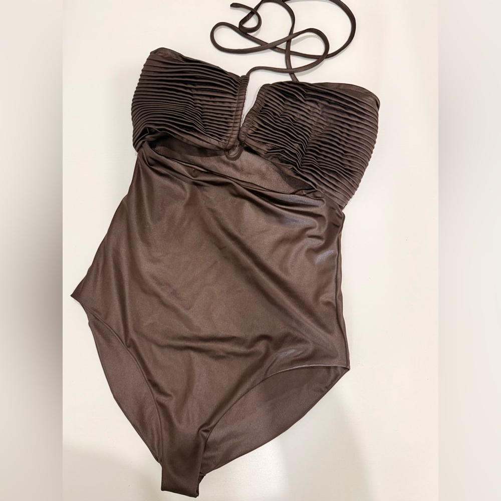 JUAN DE DIOS brown swimsuit
